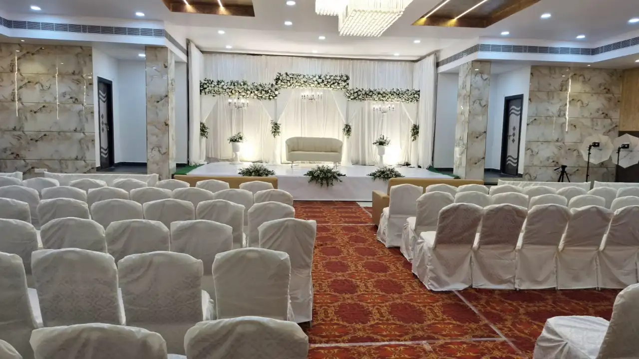 Akshaya Grand reception setup